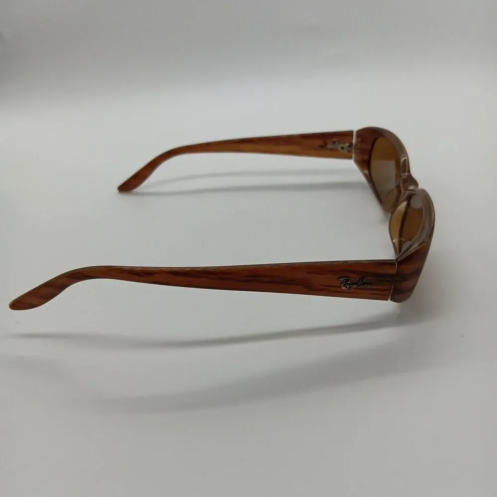 Ray Ban Sidestreet Sunglasses Narrow Fugitives Mens Unisex Translucent Brown